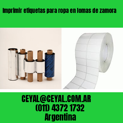 Imprimir etiquetas para ropa en lomas de zamora