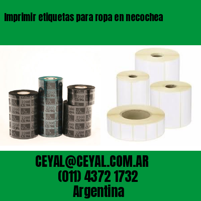 Imprimir etiquetas para ropa en necochea