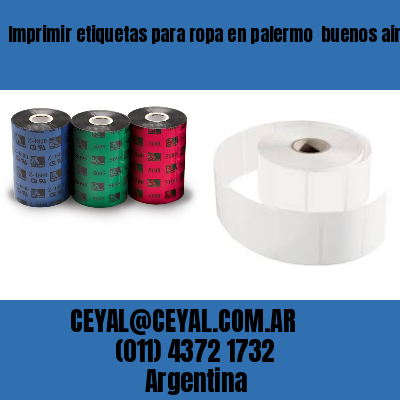 Imprimir etiquetas para ropa en palermo  buenos aires