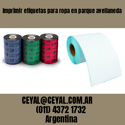 Imprimir etiquetas para ropa en parque avellaneda