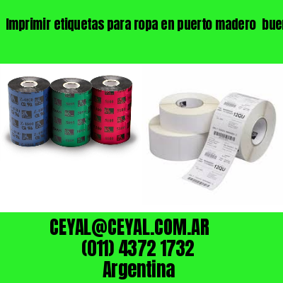 Imprimir etiquetas para ropa en puerto madero  buenos aires