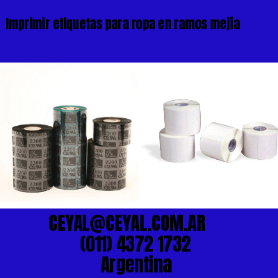 Imprimir etiquetas para ropa en ramos mejía
