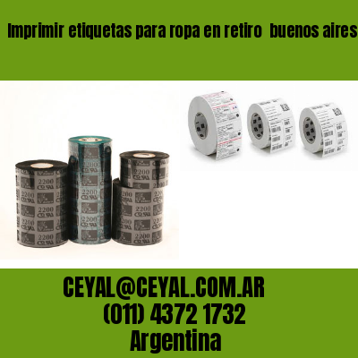 Imprimir etiquetas para ropa en retiro  buenos aires