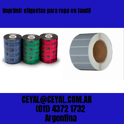 Imprimir etiquetas para ropa en tandil