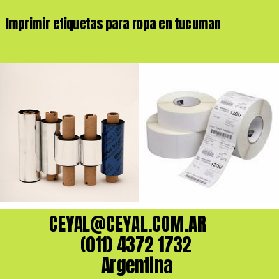 Imprimir etiquetas para ropa en tucuman