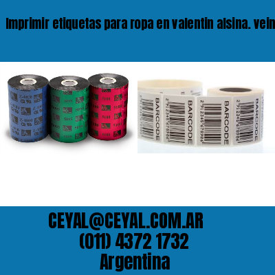 Imprimir etiquetas para ropa en valentin alsina. veinticinco de mayo