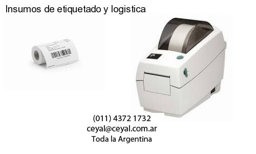 Insumos de etiquetado y logistica