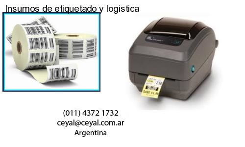 Insumos de etiquetado y logistica