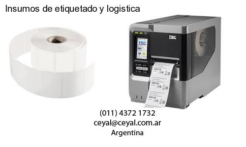 Insumos de etiquetado y logistica