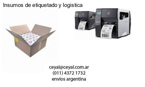 Insumos de etiquetado y logistica