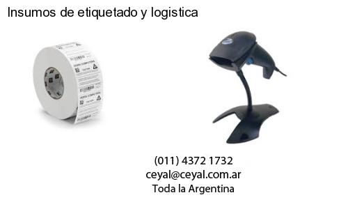 Insumos de etiquetado y logistica
