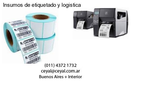 Insumos de etiquetado y logistica