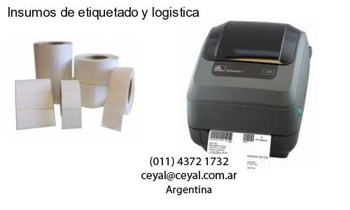 Insumos de etiquetado y logistica