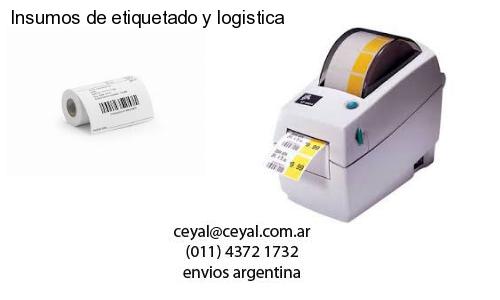 Insumos de etiquetado y logistica