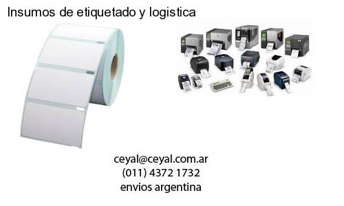 Insumos de etiquetado y logistica