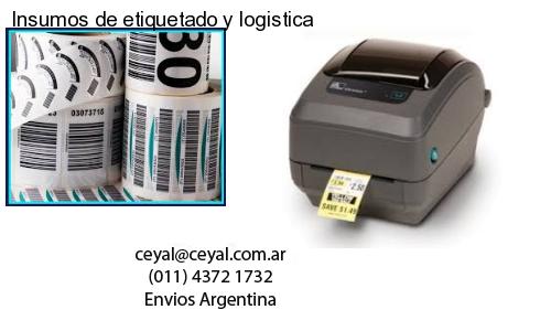 Insumos de etiquetado y logistica