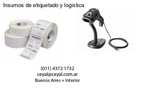 Insumos de etiquetado y logistica