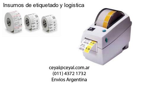 Insumos de etiquetado y logistica