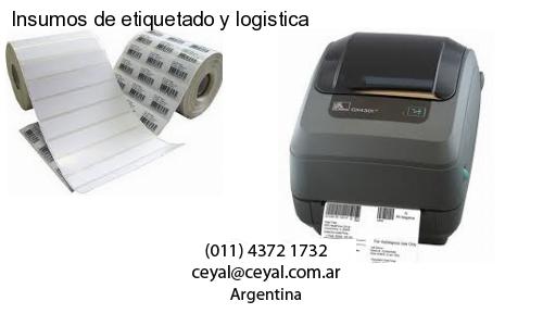 Insumos de etiquetado y logistica