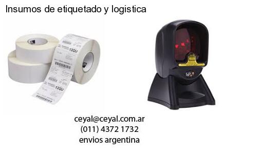 Insumos de etiquetado y logistica