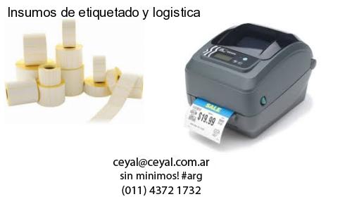 Insumos de etiquetado y logistica