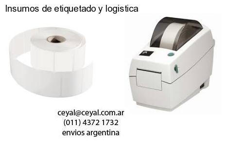 Insumos de etiquetado y logistica