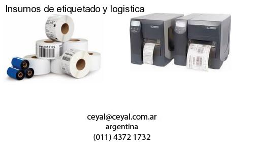 Insumos de etiquetado y logistica