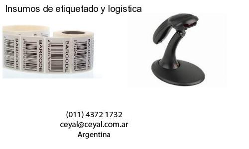 Insumos de etiquetado y logistica