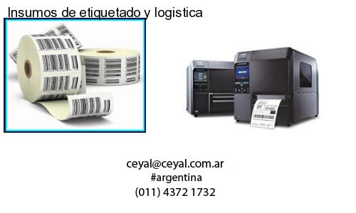 Insumos de etiquetado y logistica