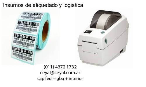Insumos de etiquetado y logistica