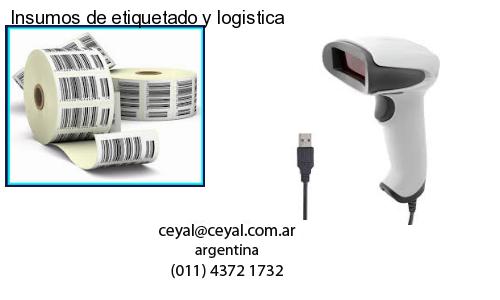 Insumos de etiquetado y logistica