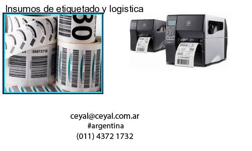 Insumos de etiquetado y logistica