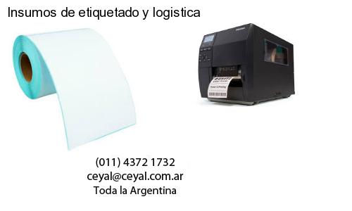 Insumos de etiquetado y logistica