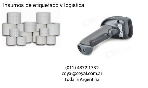Insumos de etiquetado y logistica