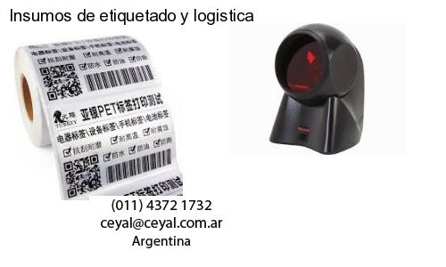 Insumos de etiquetado y logistica