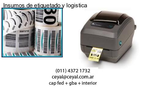 Insumos de etiquetado y logistica