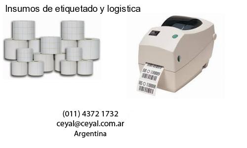 Insumos de etiquetado y logistica