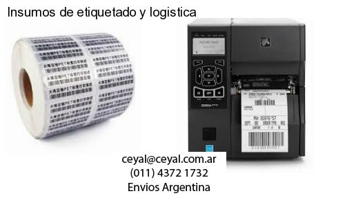 Insumos de etiquetado y logistica