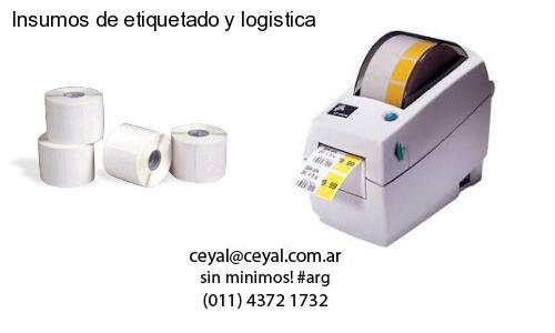 Insumos de etiquetado y logistica