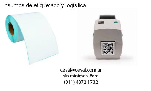 Insumos de etiquetado y logistica