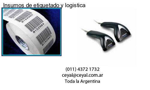 Insumos de etiquetado y logistica