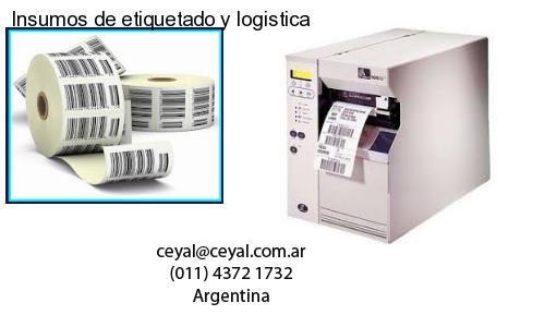 Insumos de etiquetado y logistica