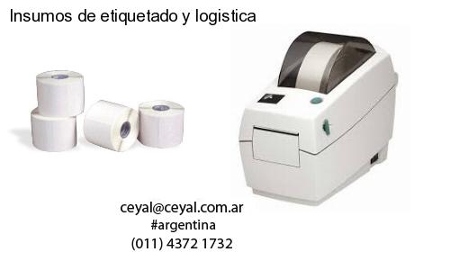 Insumos de etiquetado y logistica