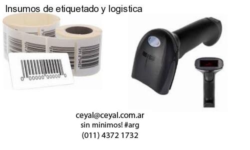 Insumos de etiquetado y logistica