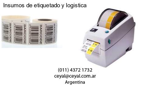 Insumos de etiquetado y logistica