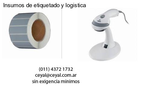 Insumos de etiquetado y logistica