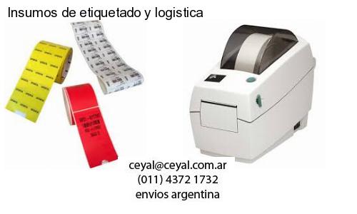 Insumos de etiquetado y logistica