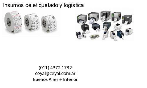 Insumos de etiquetado y logistica
