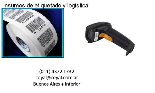 Insumos de etiquetado y logistica