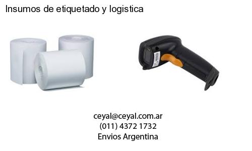 Insumos de etiquetado y logistica